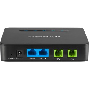 HT812 V2 Adaptateur Téléphonique Analogique 2 Ports Avec Routeur Nat Gigabit